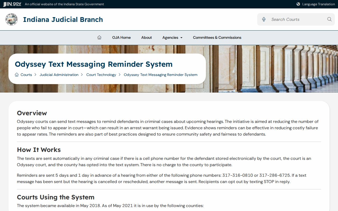 Starke County bench warrant hearing reminder information